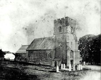 The church from the north-west in 1876 [Z50/68/13]